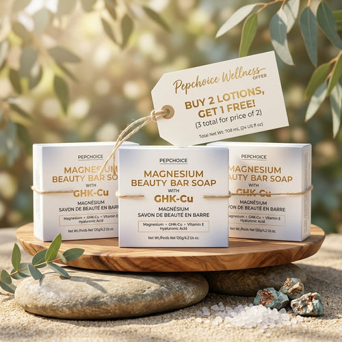 GHK-Cu Peptide Beauty Bar: Buy 2, Get 1 FREE